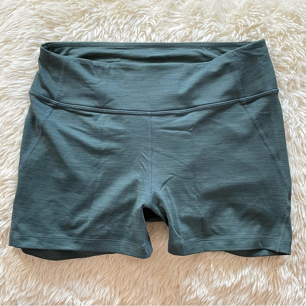 Outdoor Voices Dark Teal / Emerald Athletic Shorts